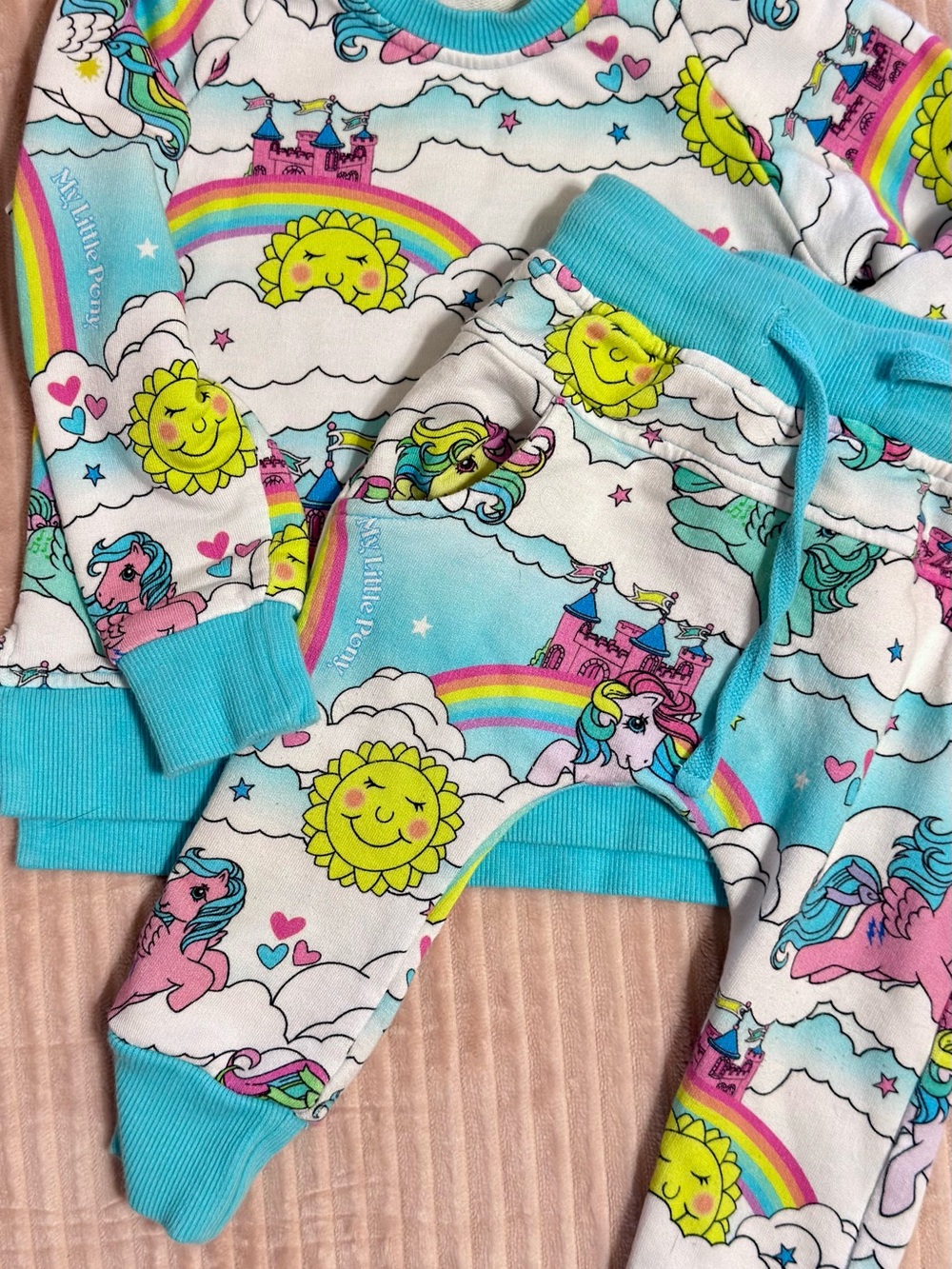 My Little Pony Turquoise Rainbow & Sun Jogger Set